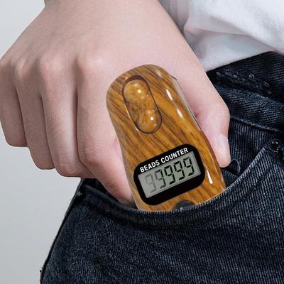 Fingerzähler Klicker Verstellbar Digitale Perlen Timer Handheld Digitaler Klicker Elektrischer Zähler Für Männer Frauen Gebet