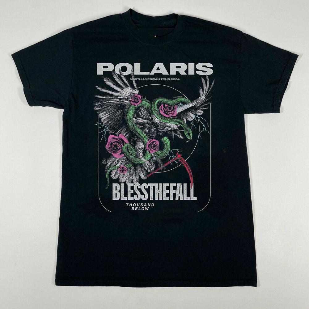 

Rare Polaris and Blessthefall Tour Band All Size Gift For Fan T-Shirt GC2220 Unisex T-Shirt XXXXL