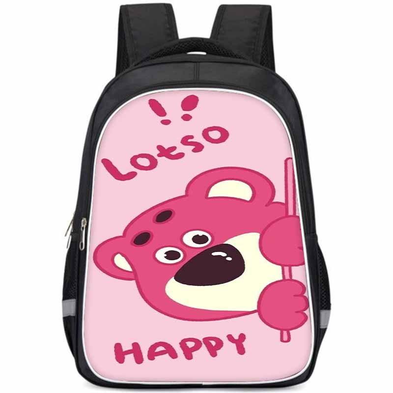 Large Capacity 15 Inch Strawberry Bear Backpack For School Boys And Girls 1,Small