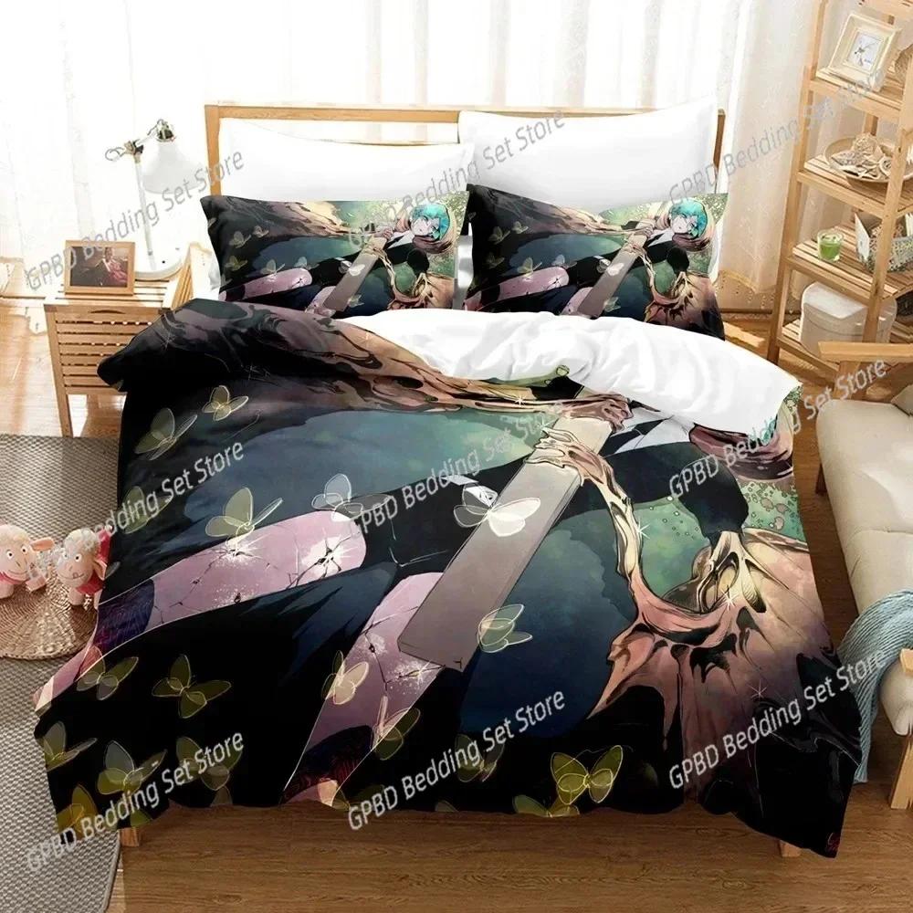 Comforter 3D Print Anime Houseki No Kuni Bedding Set 3D Printed Suitable For Bedroom Kids Home Textile