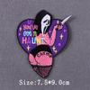 Skull Punk Embroidery Patches For Clothing Hip Hop Animal Patch Iron On Patches On Clothes Heart Sexy Patch For Clothes Stickers