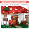 2233pcs City Street View Mini Mushroom House Building Blocks Fairy Tale Dream Architecture Figures Bricks Toys For Kids Gifts