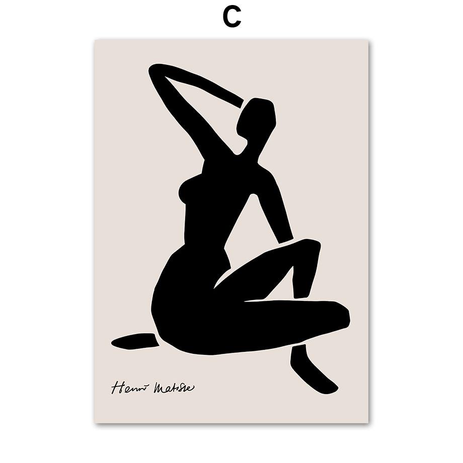 Abstrakt Matisse Picasso Ansikt Due Blad Nordiske Plakater og Maleri Trykk Veggkunst Lerret Veggbilder for Stuedekor