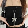 Minimalist Star Heart Long Necklace - Unique Cross-border Design for Women