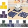 Silicone Material Anti-scalding Pad Square Dining Mats Placemats for Kitchens