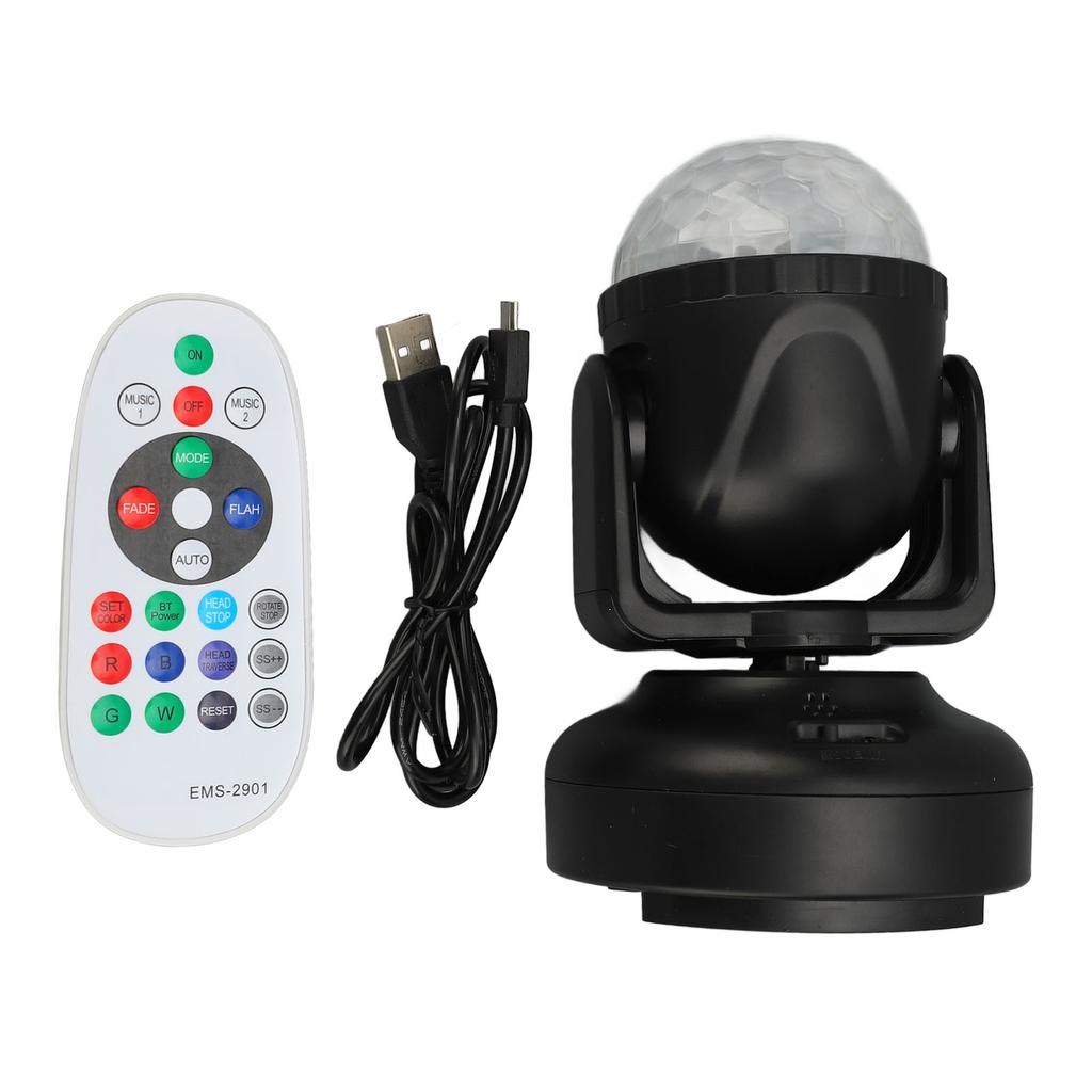Party Ball Lights Multipurpose 16 in 1 LED Rotating Ball Light with Bluetooth Remote Control for