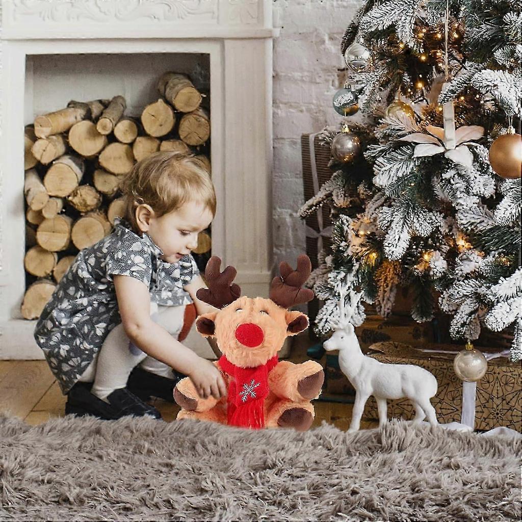 Stuffed Plush Reindeer Dolls, Christmas Elk Stuffed Animal Toys Animal Stuffed Plush Dolls