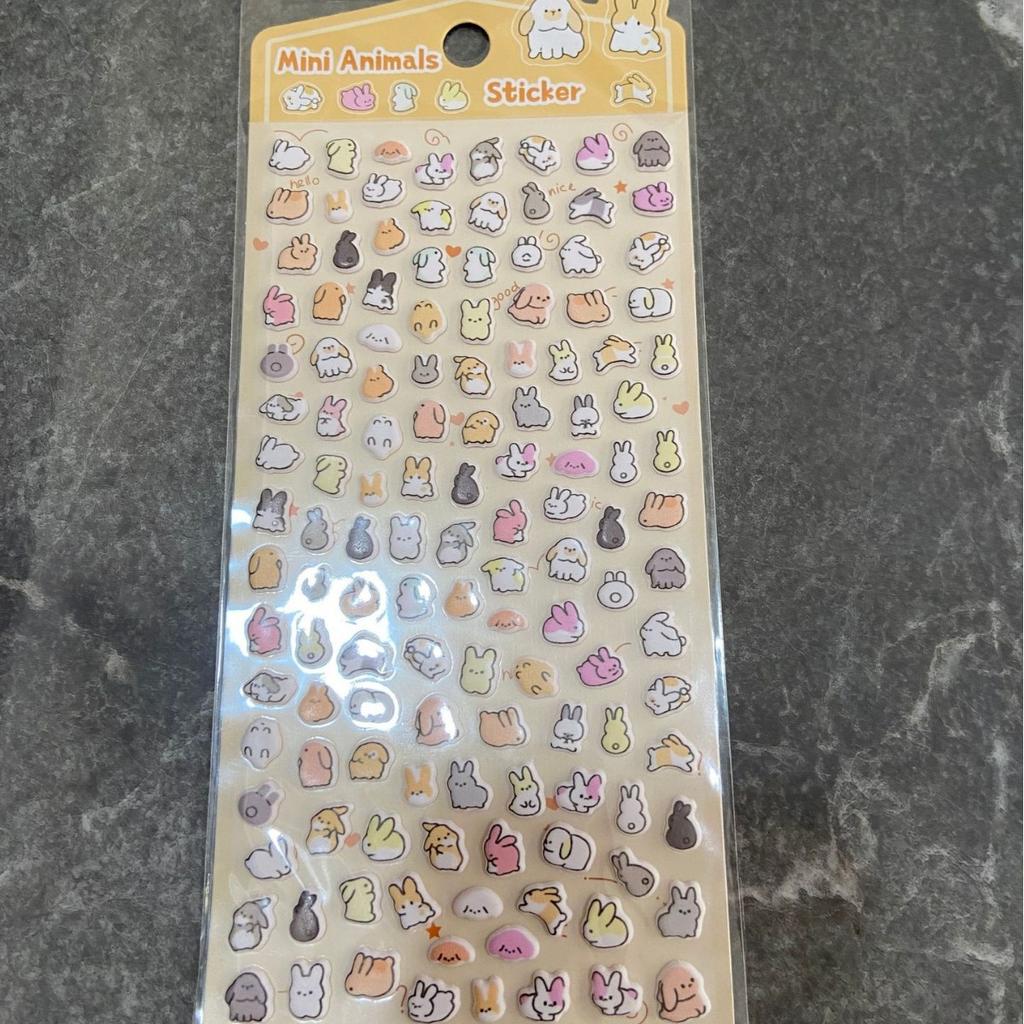 Kawaii Panda Animal 3D Bubble Cotton Stickers Lovely Cartoon Pattern Stickers Phone Shell Handmade DIY Decoration Decals
