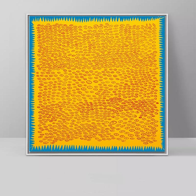 

Yayoi Kusama Абстрактне мистецтво Гарбуз Картина на полотні Сучасні плакати та принти Настінне мистецтво Картина для прикраси вітальні Куадрос 20X20cm Unframed