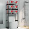 Multilayer Toilet Storage Rack Perforation-Free Storage Shelf Large Capacity Washing Machine Shelf Space-saving Standing Holder