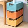 Foldable Storage Bin Plastic Organizer Box for Clothes and Books Convenient Toy Container Dorm Organization Tool