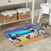 Zig & Sharko Zeichentrickfilm Kinder Rutschfeste Fußmatte Bodenmatte Abriebfeste Teppichmatte für Kücheneingang Haus Schlafzimmer Fußmatte Matten