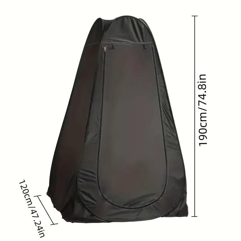Galvanized Steel Pop-Up Privacy Tent 4-Season Portable Foldable Shower Toilet Tent for Camping Hiking Outdoor Travel Changing