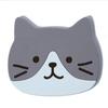 Cute Cat & Puppy Expression PVC Silicone Non-slip Heat Insulation Coaster Mat