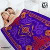 Aladdin 1992, Magic Carpet Throw  Blanket Aesthetic Art Flannel Blanket Portable Home Travel Camping Sofa Picnic Thickening Flan