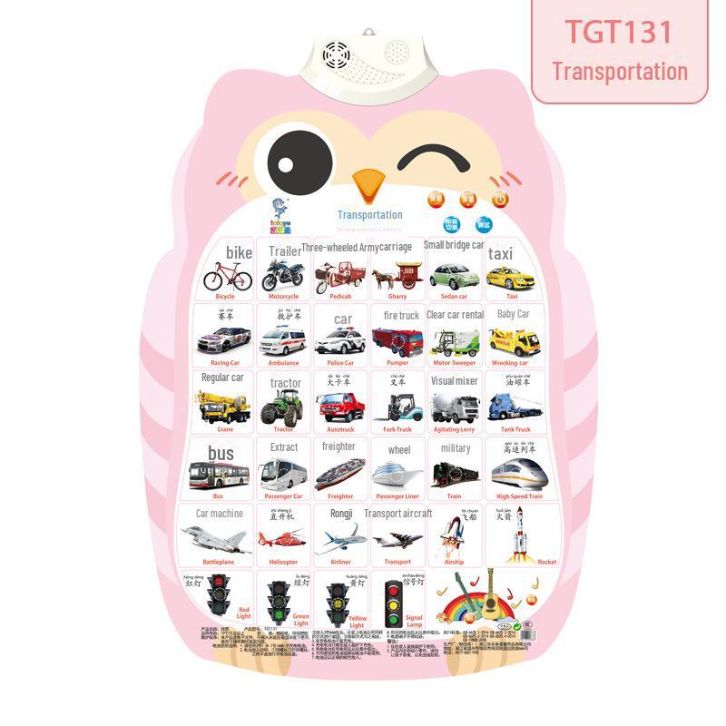 Interactive Baby Sound Wall Chart: Early Education, Cognitive Development, Pinyin Alphabet for Children.