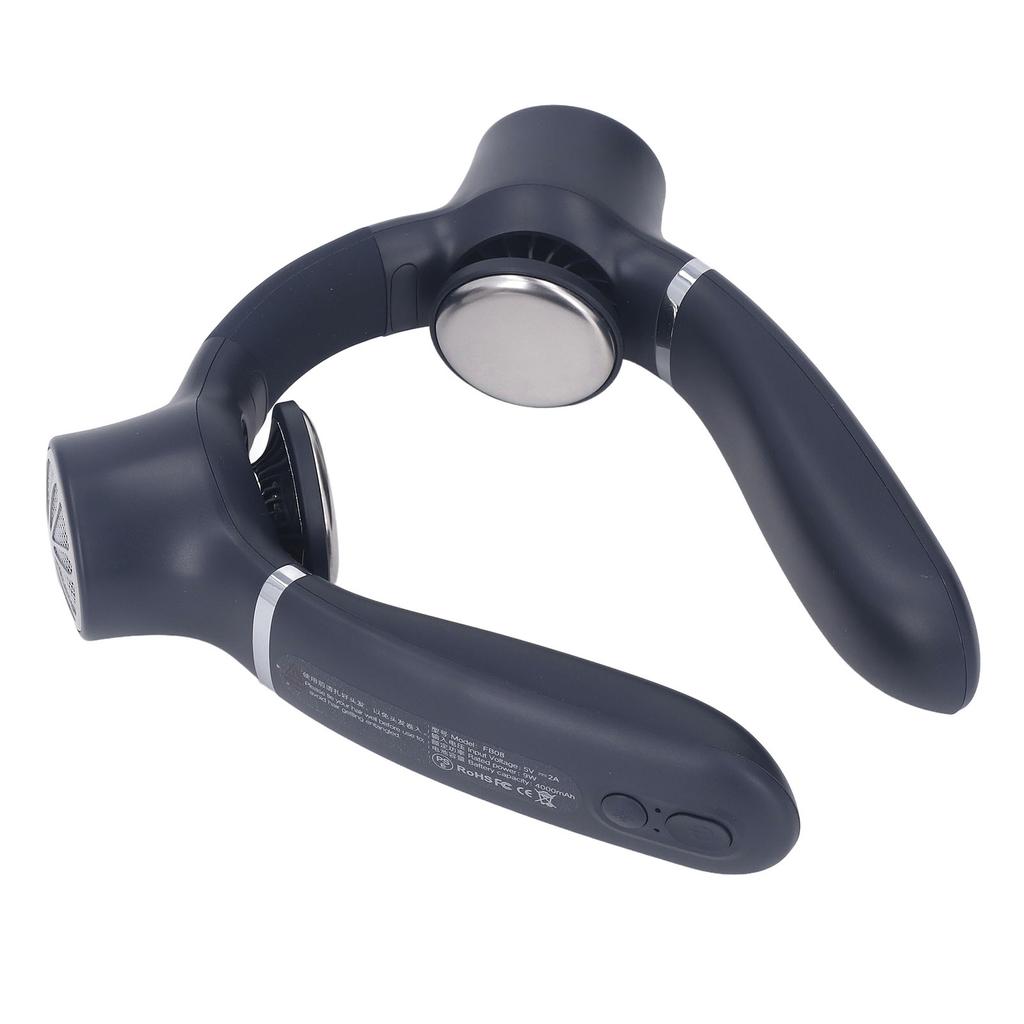 Portable Neck Fan Hands Free Adjustable Wearable Battery Operated USB Rechargeable Neck Cooling Fan for Outdoor Sports
