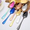 5 Pieces Tableware Sets Stainless Steel Cutlery Spoon Fork Knife Set Gold Cutlery Rainbow Dinnerware Set