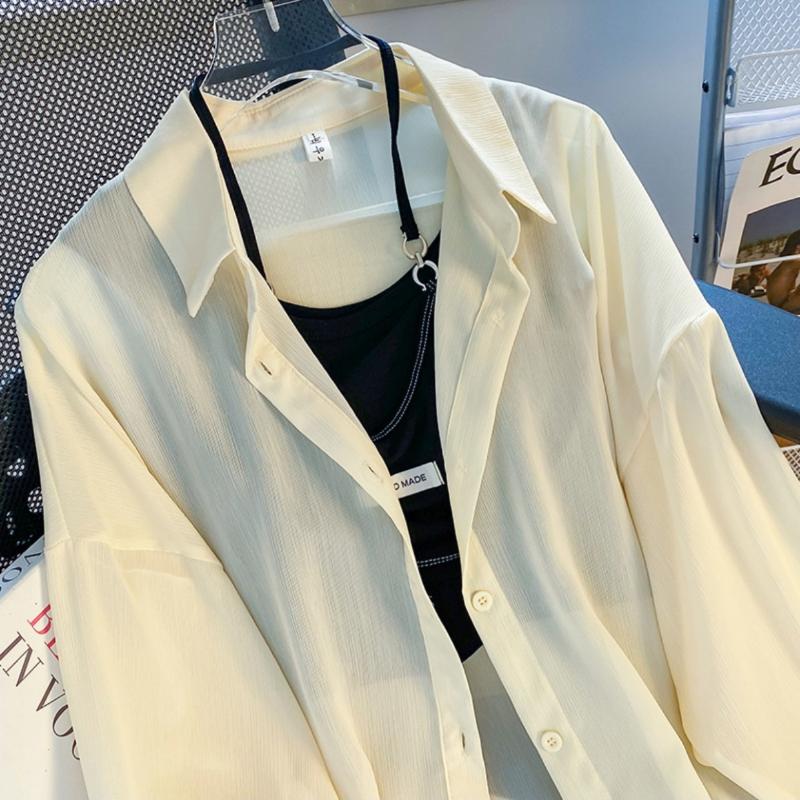 Sunscreen Clothing Chiffon Shirt Women's Summer Cardigan Thin Design Outer Cover Jacket