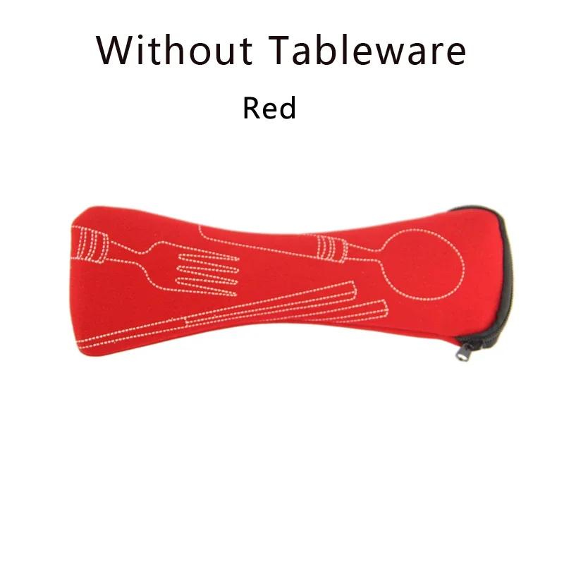 Portable Tableware Bag Cutlery Storage Bag Travel Packaging Storage Box Picnic Fork Spoon Knife Pouch Bag Without Tableware