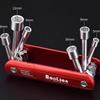5-12mm Folding Socket Wrench Set, Aluminum Alloy Handle Household Socket Wrench Combination Tool
