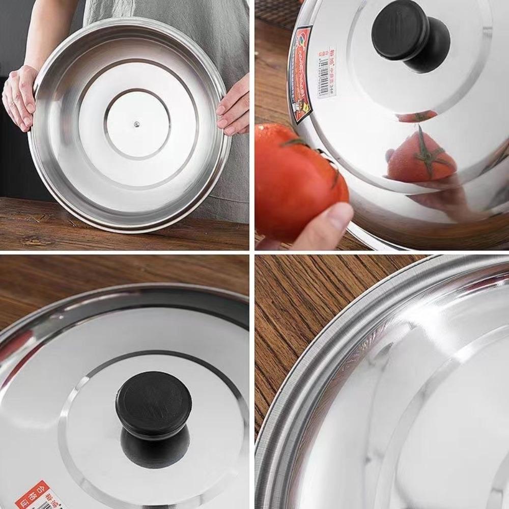 Universal Round Pot Lids Cover 28/32/36/40cm Cooking Pot Wok Lid  Kitchen Accessories