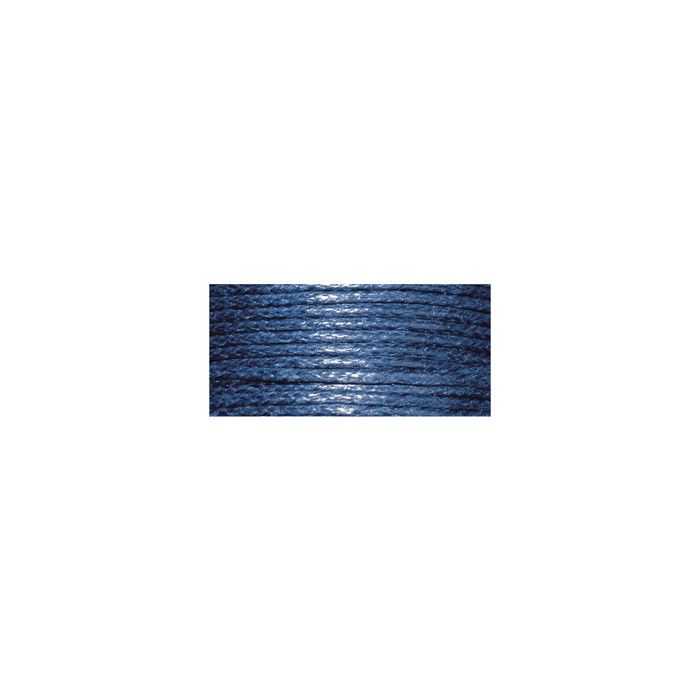 Cotton Cord, Waxed, 1mm, Card 20 M, Dark Blue
