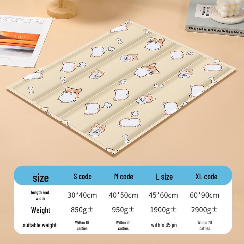 Waterproof Gel Cooling Pad for Pets - Summer Sleep Mat for Dogs & Cats