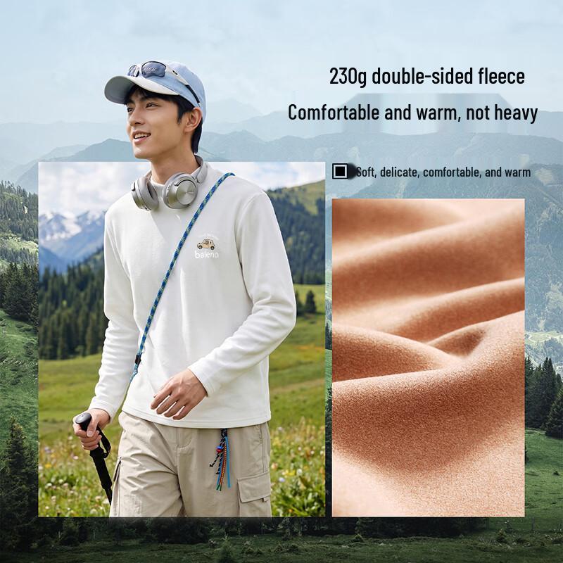Baleno Men's Thermal Mock Neck Long Sleeve T-Shirt