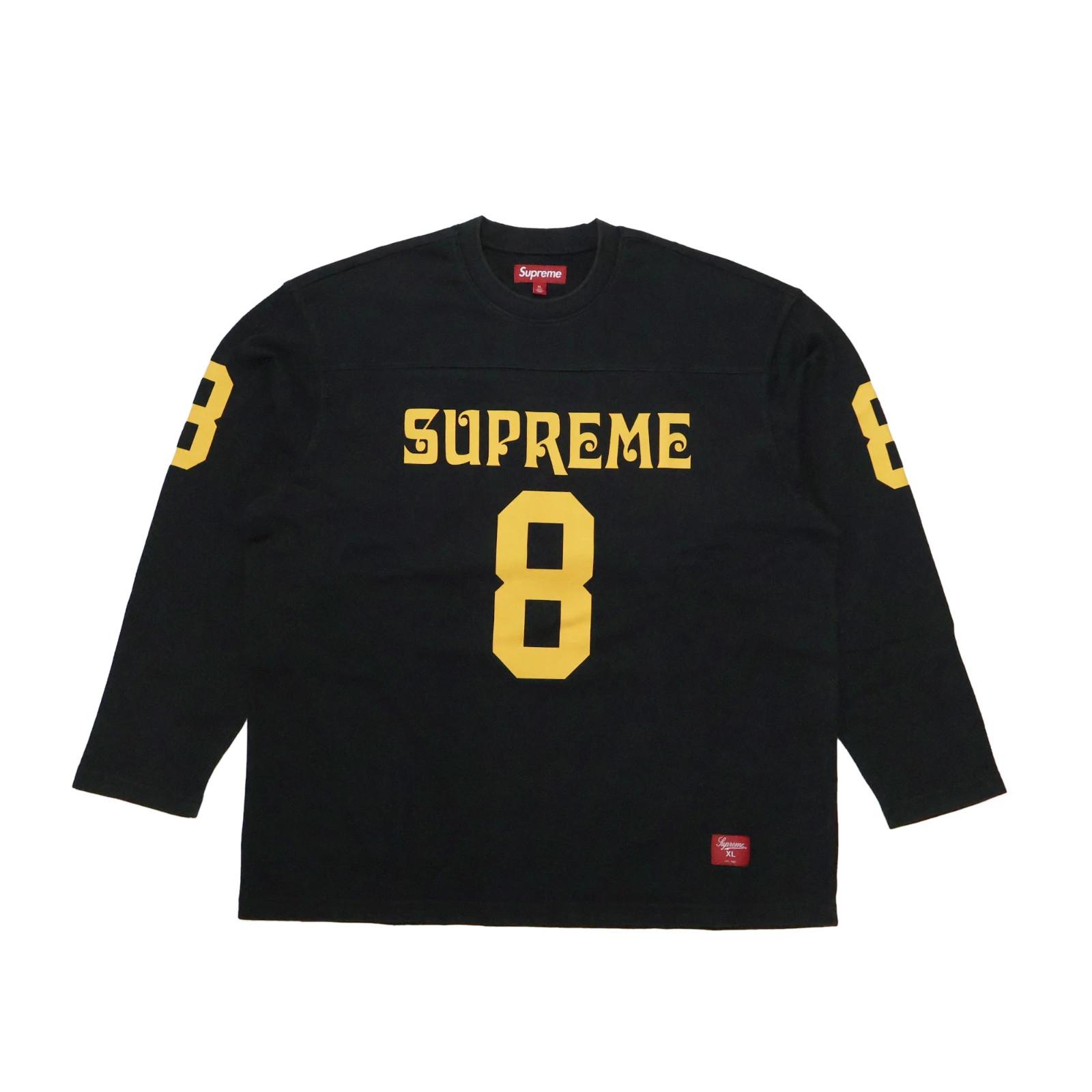 Supreme saistītais garām piedurknēm futbola tops