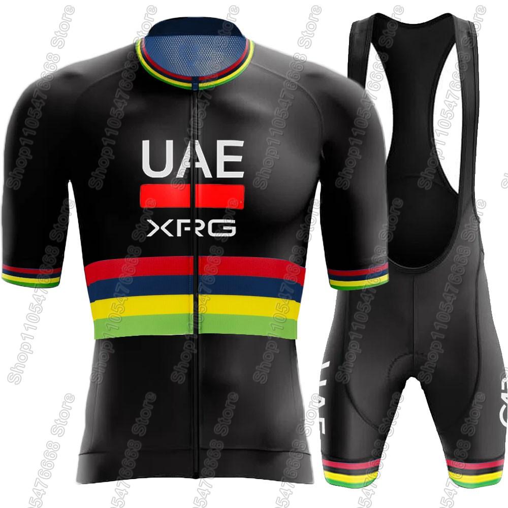 Frankreich Tour Weltmeister Tadej Pogačar Radsportteam Trikot Set Kleidung Herren Rennrad T-Shirts Anzug Fahrrad Trägerhosen