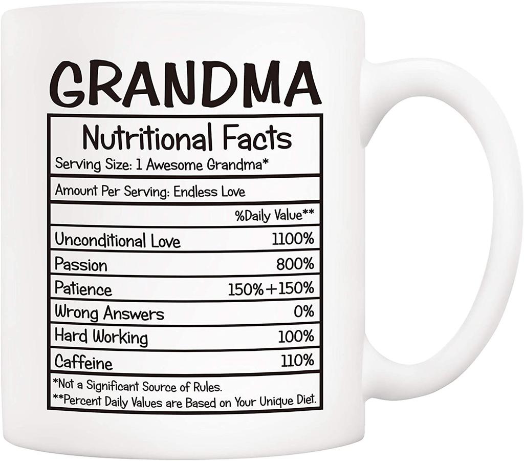 Opa Nährwertangaben Keramik Kaffeebecher Neue Amerikanische Oma