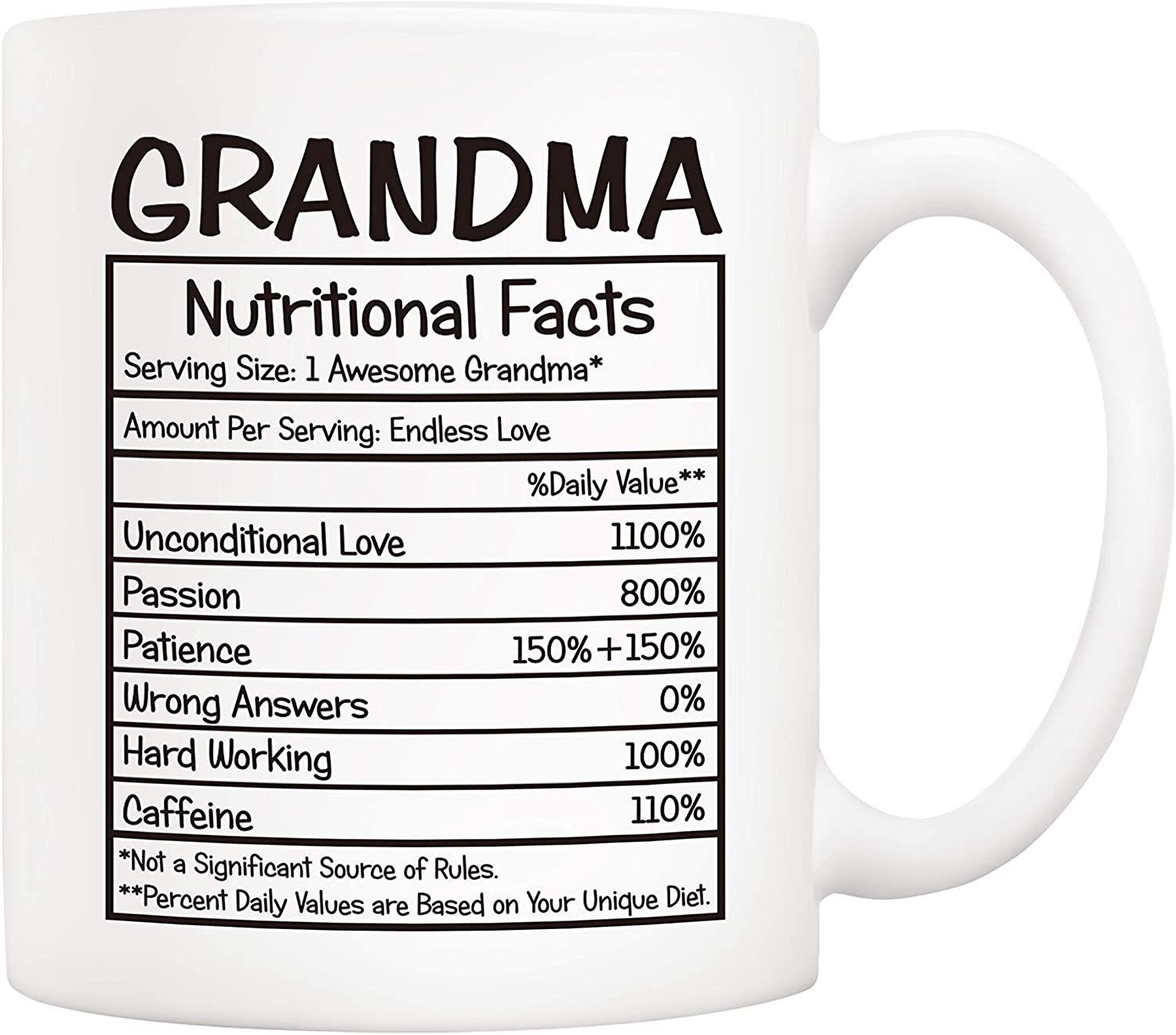 

Дедушка Факты о питании Керамическая кружка для кофе Новая американская бабушка 301-400ml