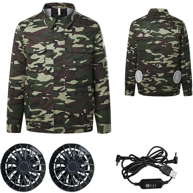 

Generic Air Conditioning Workwear Fan Workwear Fan Jacket Fan Suit Cooler Electric and Air Conditions Work Wear USB Long Sleeve Men and Women