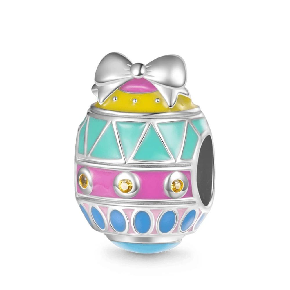 925 Silver Colorful Fruit Birthday Cake Milk Burger Chili Pendant Bead for DIY Women Bracelet Jewelry