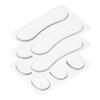 Drum Damper Gel Pads, 10-Piece Set, Silicone Mute Pads, Drum Silencers, Moon Gel, Clear, 30x25x3mm/98x22x2mm, for Drums and Cymbals, Tone Contr