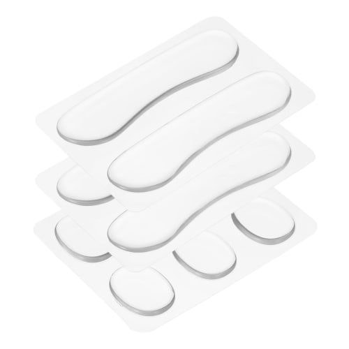 uxcell Drum Damper Gel Pads, 10-Piece Set, Silicone Mute Pads, Drum Silencers, Moon Gel, Clear, 30x25x3mm/98x22x2mm, for Drums and Cymbals, Tone Contr