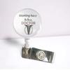 2026 Retractable Doctor Nurse Badge Reel Fashion Cartoon Cute Students ID Card Badge Holder Lanyard Id Badge Holder