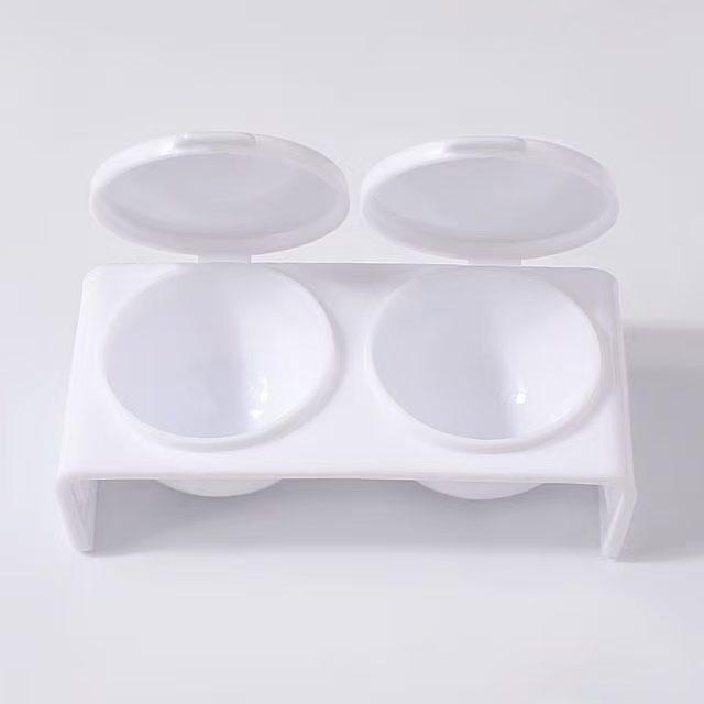 

Nail Art Double-Compartment Crystal Liquid Cup