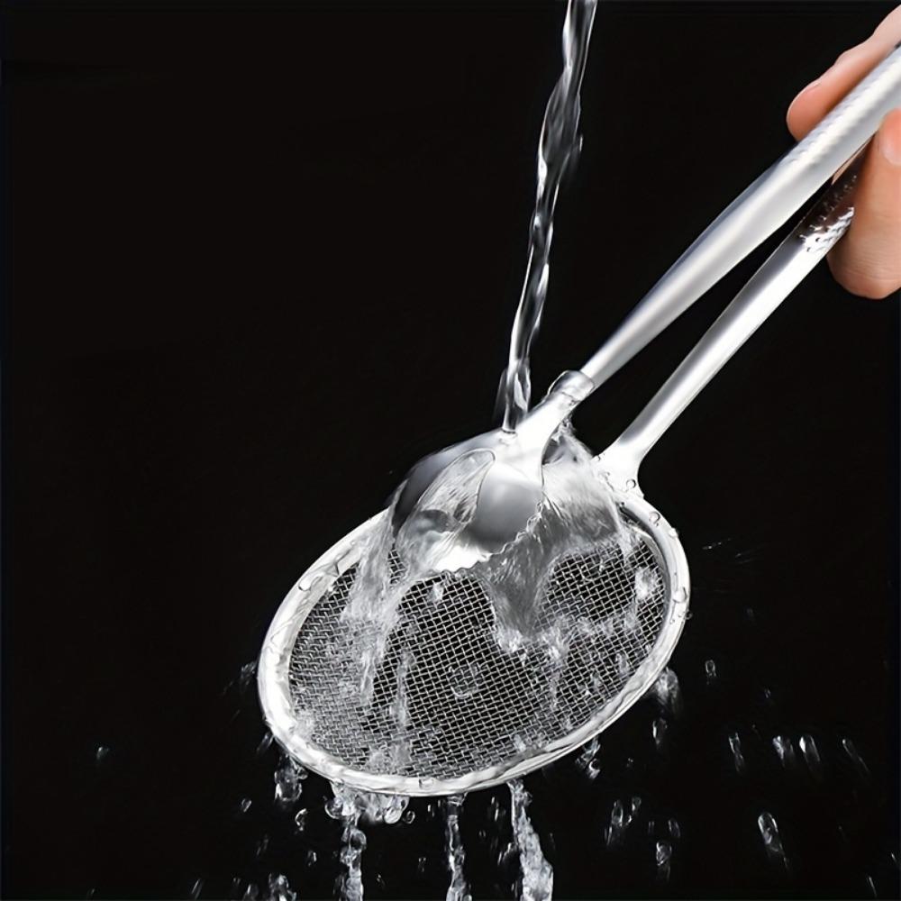 1 Pcs Spoon Oil Scoop Fried Food Scoop Tofu Powder Sieve Strainer Food Oil Clip Kitchen Tools