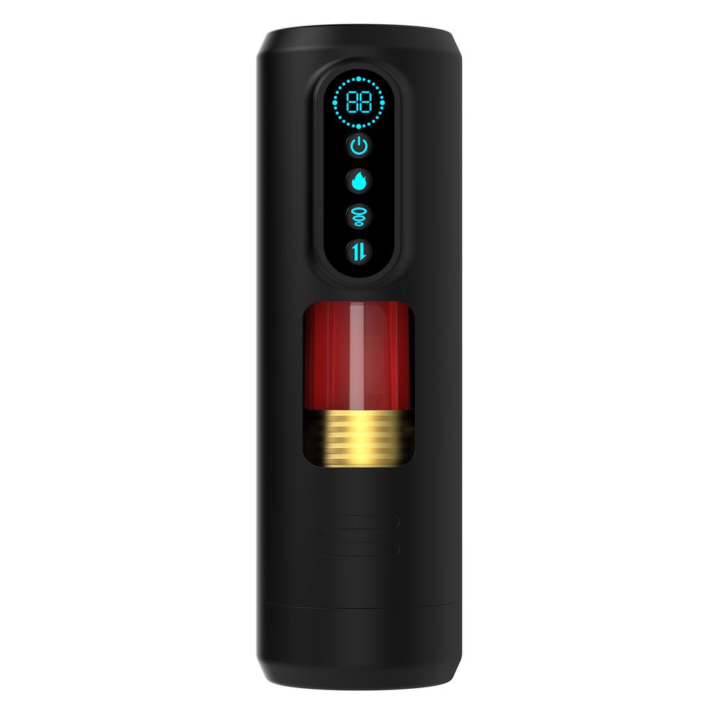 Automatic Male Masturbator-with 9 Thrusting & Sucking and Vibration Modes Heating LCD Display Masturbation Cup Sex Toys for Men Delayed Ejaculation