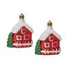 2Pcs Hanging Ornament Plastic Pendant Decoration Crafts Embellishments for Window Door Wall Christmas Tree Home Holiday