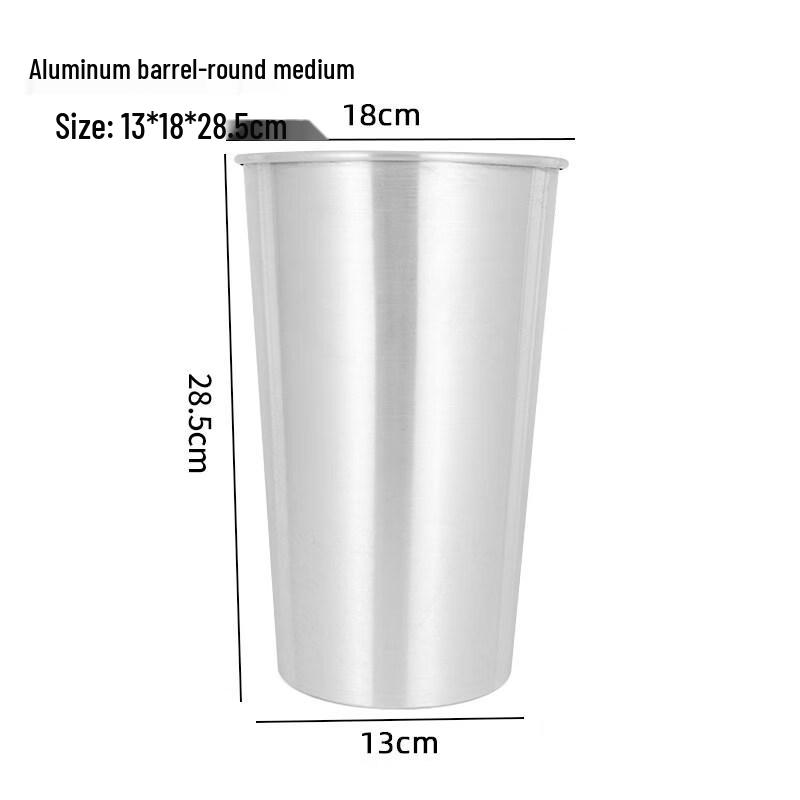 Среднее алюминиевое ведро для пробуждения цветов (2-Pack)