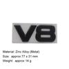 3D Car Styling V8 Logo Engine Displacement for Patrol S55 E500 W203 car Hood Fender trunk Rear Bonnet Nameplate Decal Emblem Badge Sticker