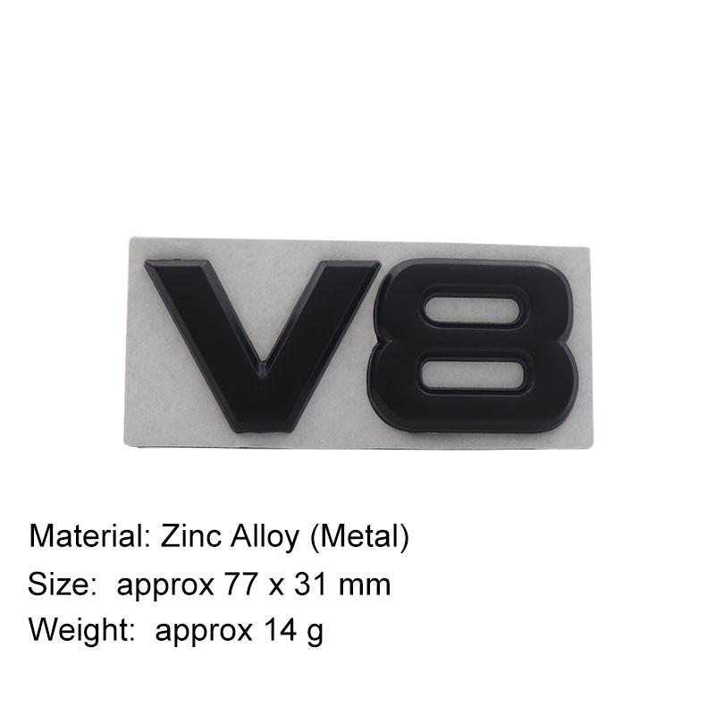 3D Car Styling V8 Logo Engine Displacement for Patrol S55 E500 W203 car Hood Fender trunk Rear Bonnet Nameplate Decal Emblem Badge Sticker