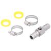 1 2in Fuel Line TFitting 1 827 NPT Port Fuel Pressure Gauge Sensor Adapter Stainless Steel