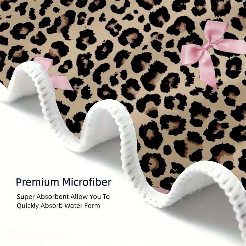 1 Stück Extra Großes Ultra Weiches Sexy Leopardenmuster Strandtuch mit Schönem Schmetterlingsknoten Schnell Trocknend Ultrafeine Faser Starkes Wickel De