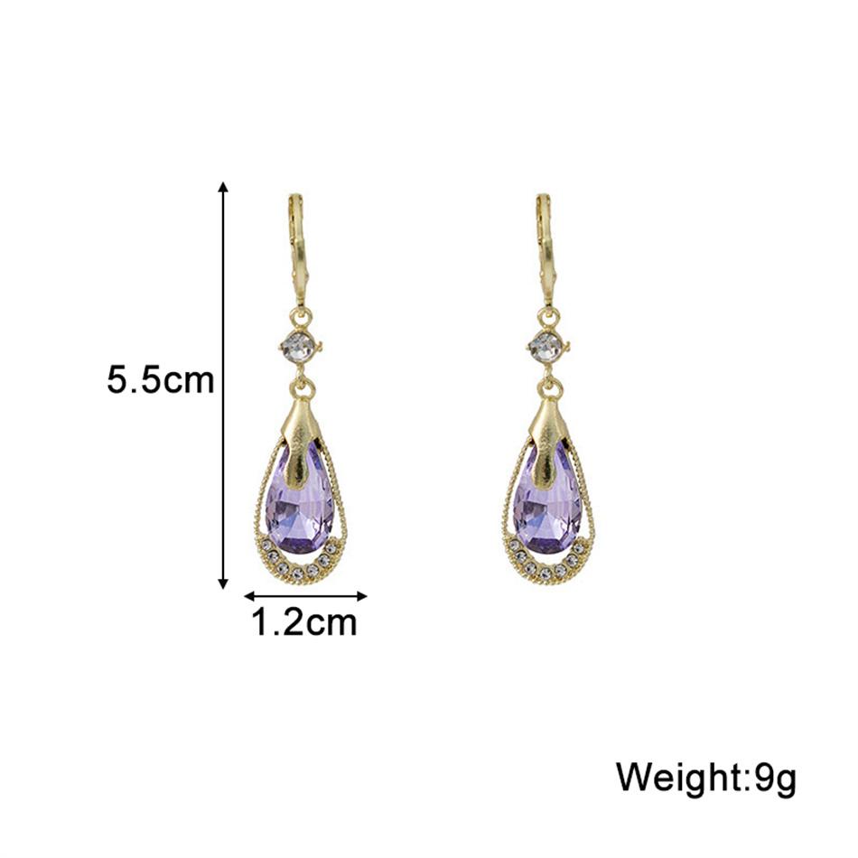 Grüne Farbe Zirkon Kristall Lange Quaste Wassertropfen Ohrringe für Frauen Temperament Koreanischen Schmuck Pendientes Boucle d'oreille