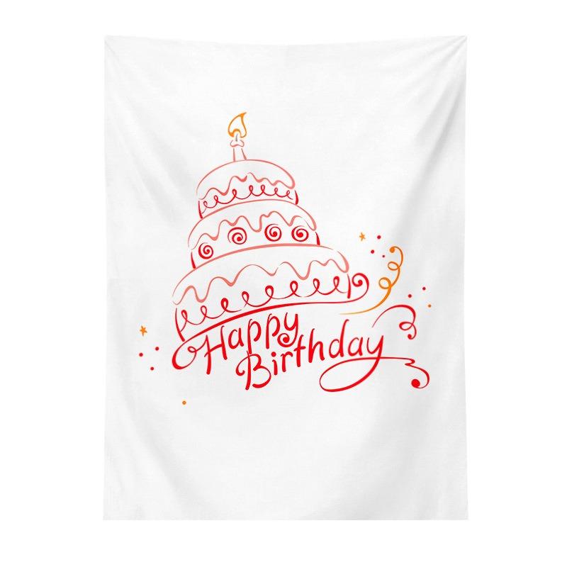 Birthday Party Hanging Cloth Home Wall Decoration Tapestry Office Living Room Tapestry
