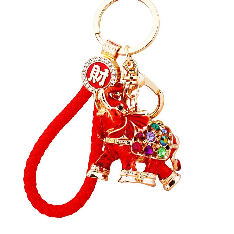 Stunning Rhinestone Elephant Car Keychain Creative Gift For Women With Unique Design